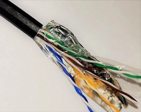 كابل Skynet Light FTP cat 5e PE 4x2x24AWG Cu خارجي