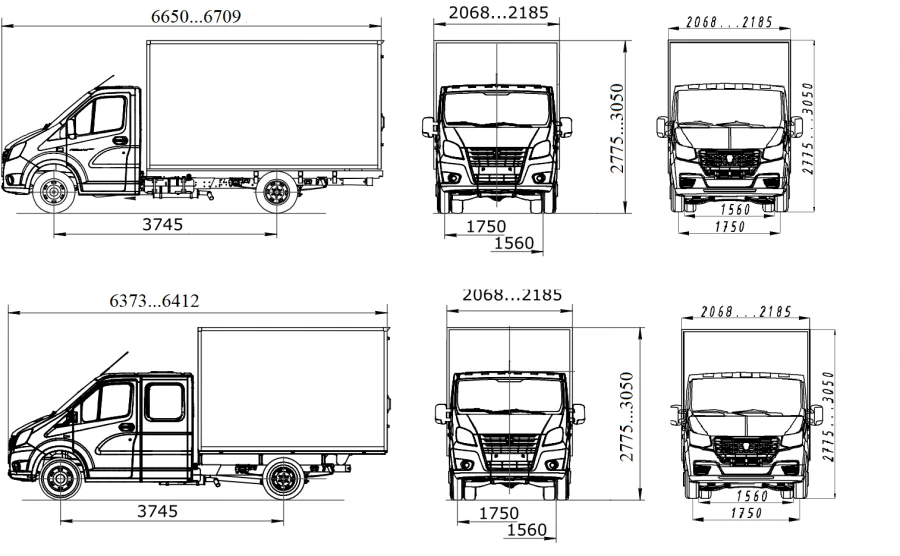 مركبة نقل GAZelle NN 2250J0 - شاحنة فئة N2