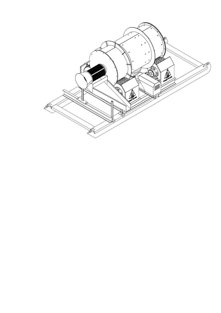 Мельница шаровая МШЦ 1200х2400