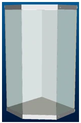 Витрина 1200 х 1300 х h 2500