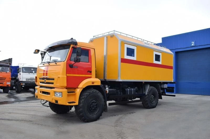 Передвижная лаборатория (без КМУ) на шасси КАМАЗ-43502 (-D5; -66) Тип 27393