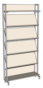 رف مكتبة عرض، تصميم مخصص