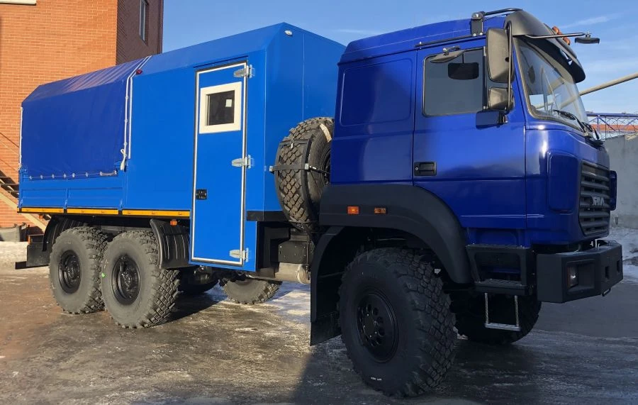 Автомобиль-мастерская, марка AVIKOM, тип 50780AEF модификации 50780E на шасси Урал 5557-60, 5557-62, 5557-72, 5557-74