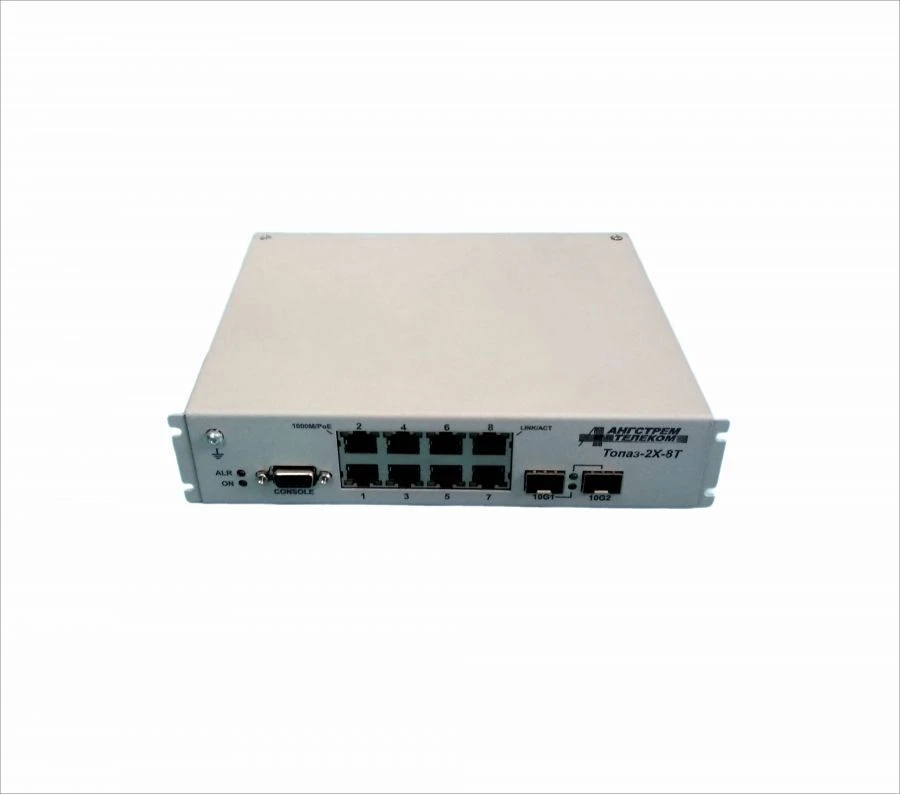 مفتاح إدارة توباز-2X-8T8P للبنية التحتية الشبكية