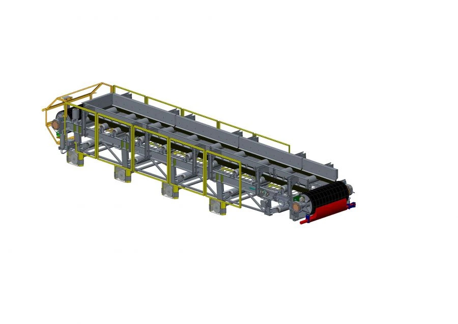 ناقل حزامي كيلك (كيلت) لنقل المواد السائبة