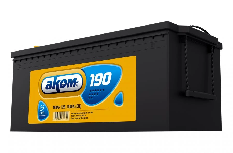 بطارية بدء تشغيل الرصاص الحمضية 6ST-190L ACOM Euro