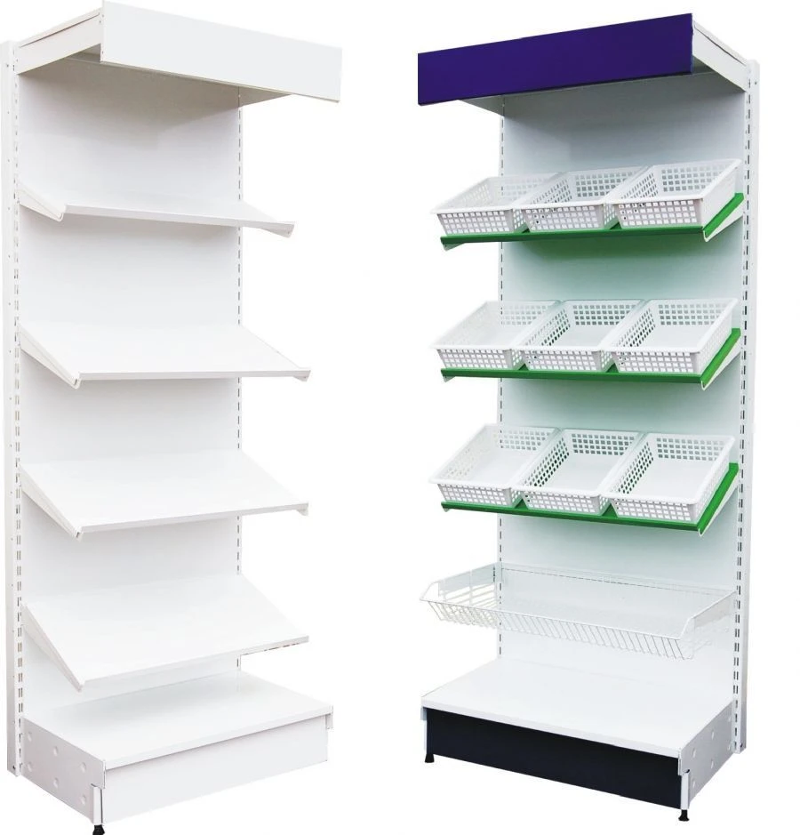 Metal Shelving Unit Series "TS" 2350/500/900 with Sloping Shelves