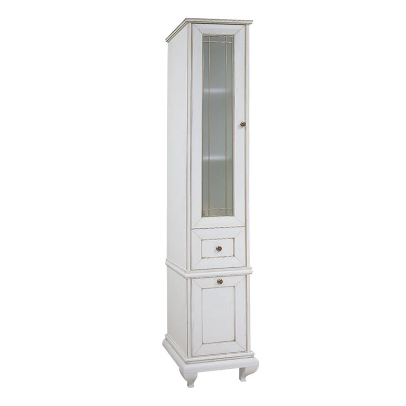 Шкаф - колонна Aquaton Беатриче левый слоновая кость с патиной 1A187403BEM6L1.A187.4.03B.EM6.L