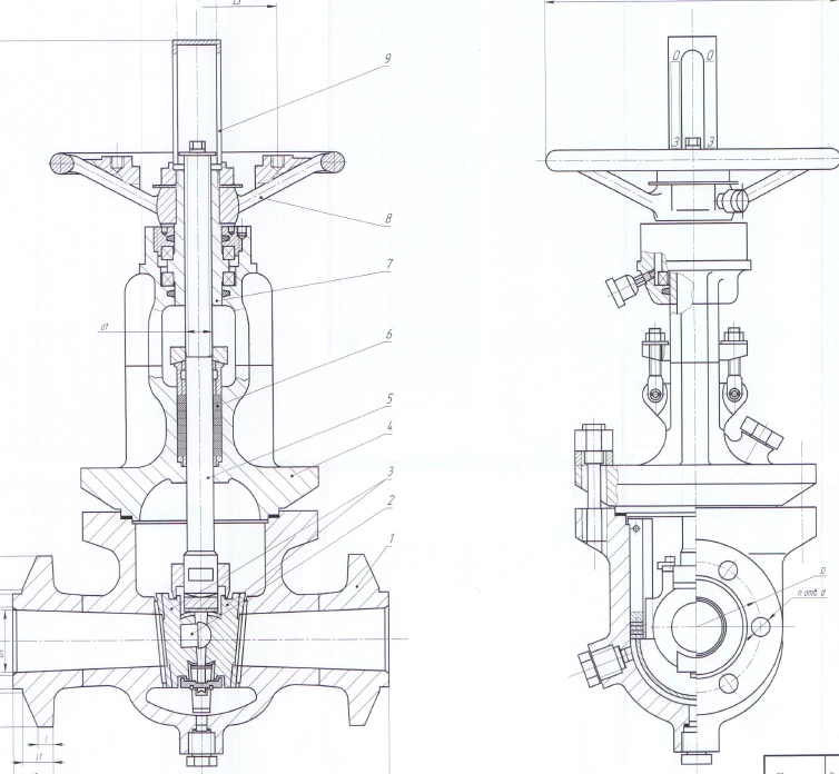 Задвижки клинкетные стальные DN 65-150 PN 6,4 МПа