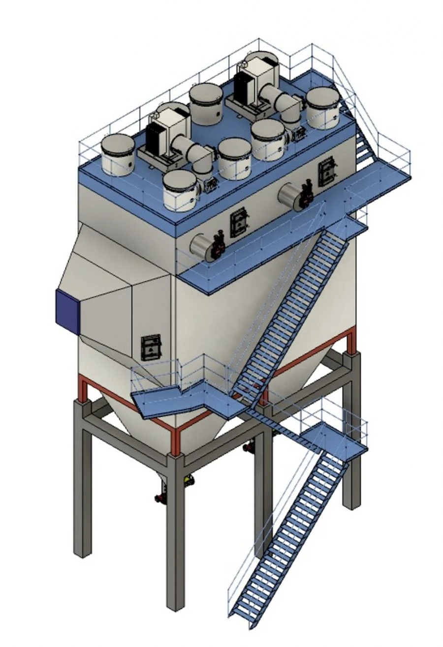 Электрофильтр TTS‐2x3.2‐1x4.0‐5.0‐400