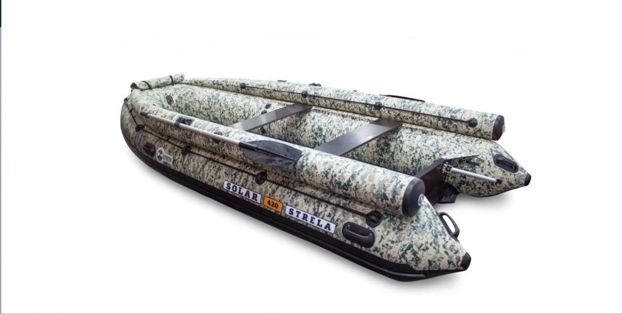 قارب مطاطي بمحرك SOLAR-420 Strela Jet Tunnel (Expedition)