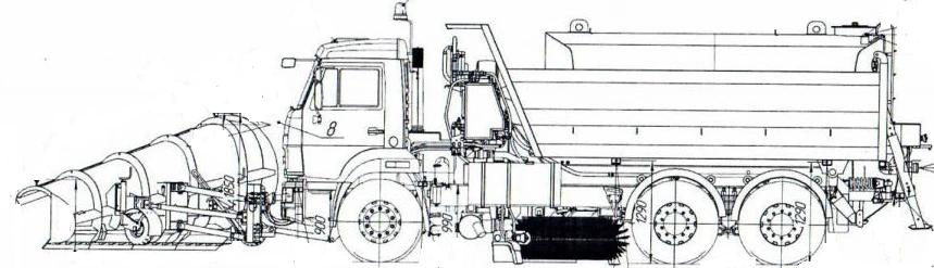 Машина комбинированная КО-829С1-01, тип КО-829С1, модификация :КО-829С1-01, базовое шасси КАМАЗ-65115-А5, КАМАЗ-65115-50