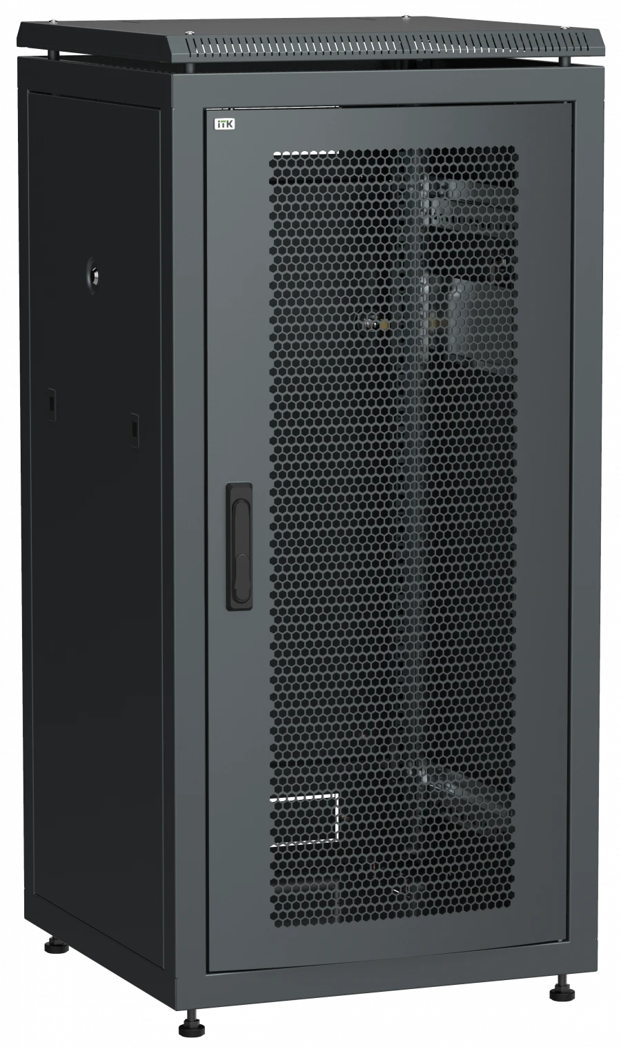 19" Network Cabinet LINEA N 18U 600x600 mm with Perforated Front Door