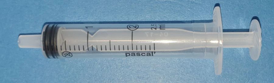 Sterile Single-Use Luer Type 2ml Three-Component Injection Syringe