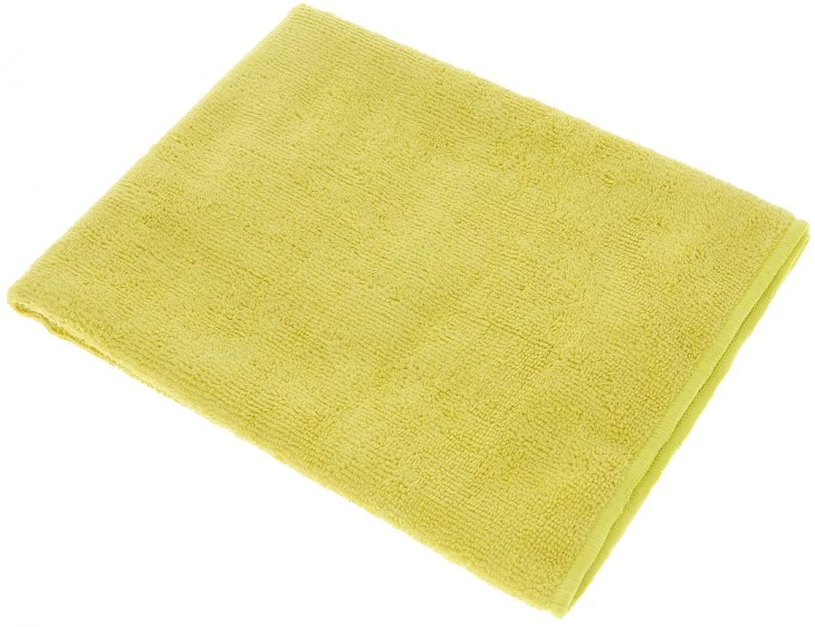 Microfiber Floor Cleaning Cloth, Density 220 g/m², Yellow, 50x80 cm