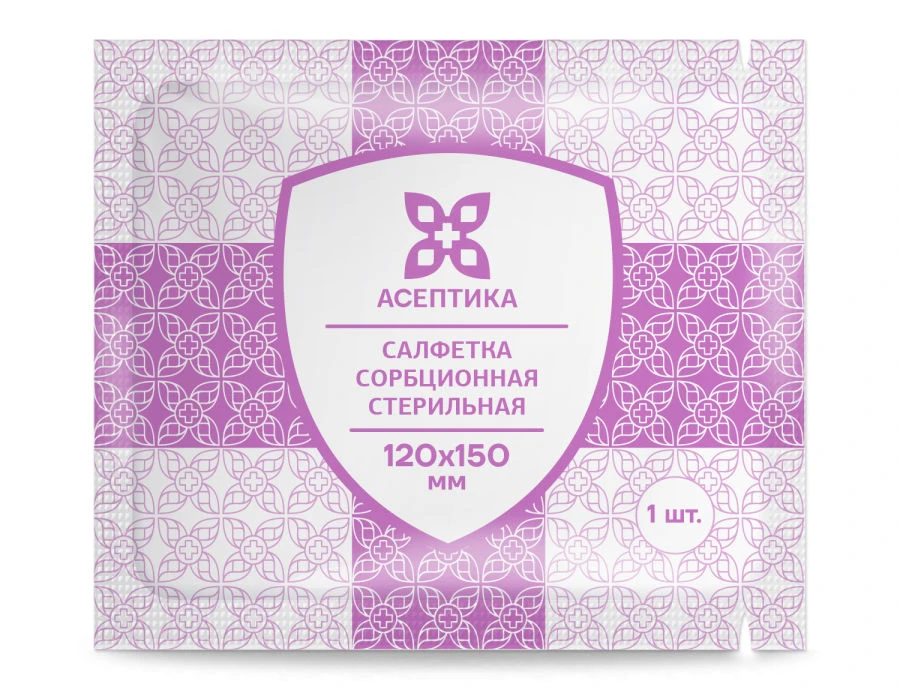 منديل امتصاص معقم لعناية الجروح 120x150 مم