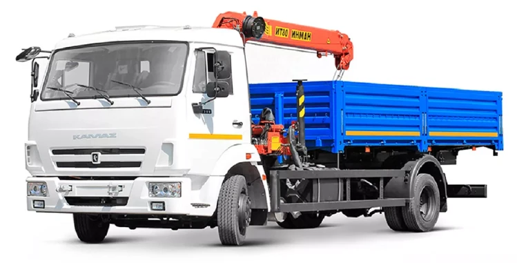 Truck with Crane (Inman IM150N, IM320) Model 336995V on KAMAZ 4308-G5 Chassis