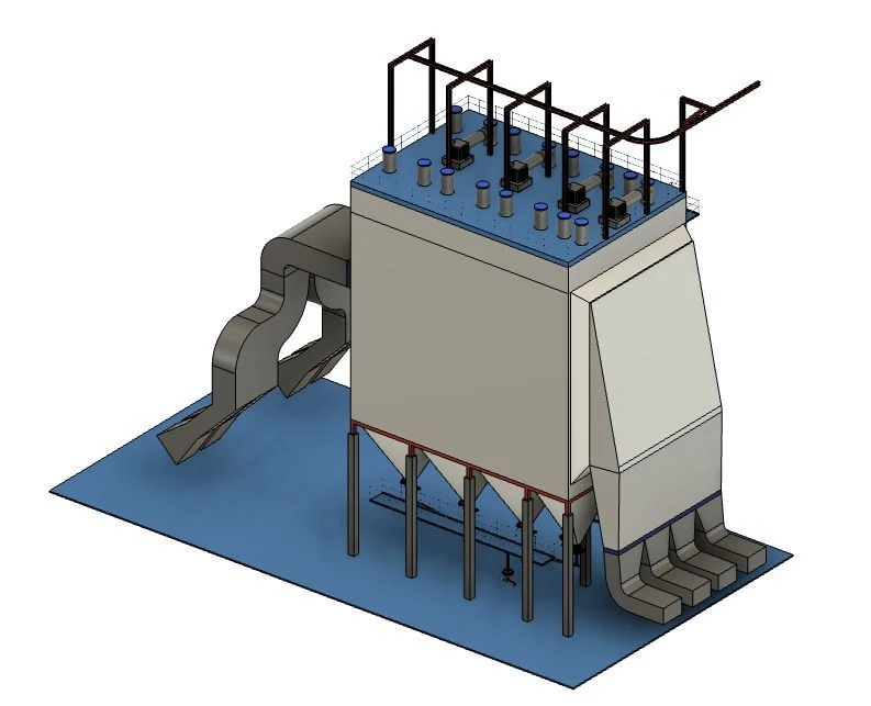 Электрофильтр TBP/S‐1x2.5-3x4.0‐1x14.4‐15.0‐300/400