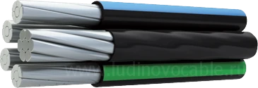 Self-supporting insulated and protected information-power cables SIP-2ok