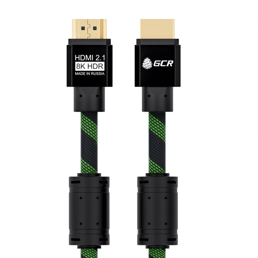 كابل HDMI عالي الجودة v2.1، موديل GCR-HM2101، نايلون