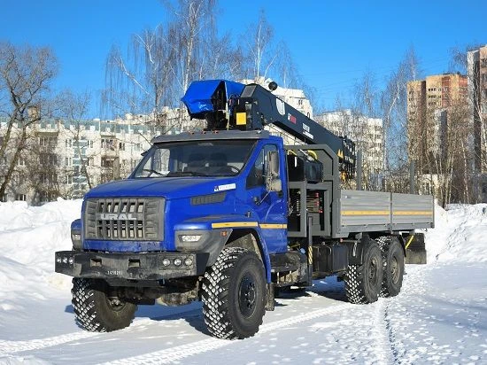 Автомобиль специальный с краном погрузочным гидравлическим типа МКМА на базе УРАЛ 4320 и его модификации U0K07N-UA