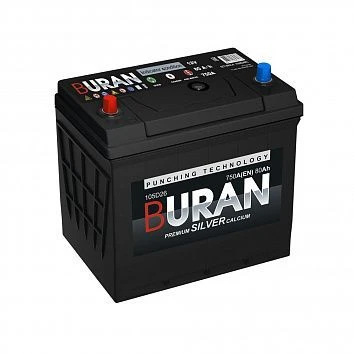 بطارية بدء الرصاص لمحركات الاحتراق الداخلي 12 فولت 80Ah BURAN