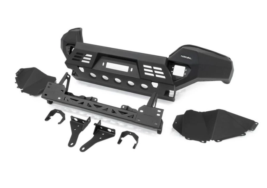 Black Bumper for Toyota Hilux (2018-2021) Without Lights + Mounting Kit