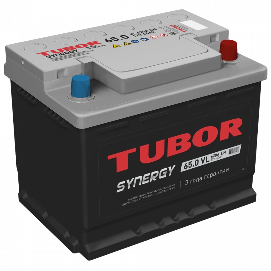 TUBOR SYNERGY Lead-Acid Starter Battery 6СТ-65.1(0) VL