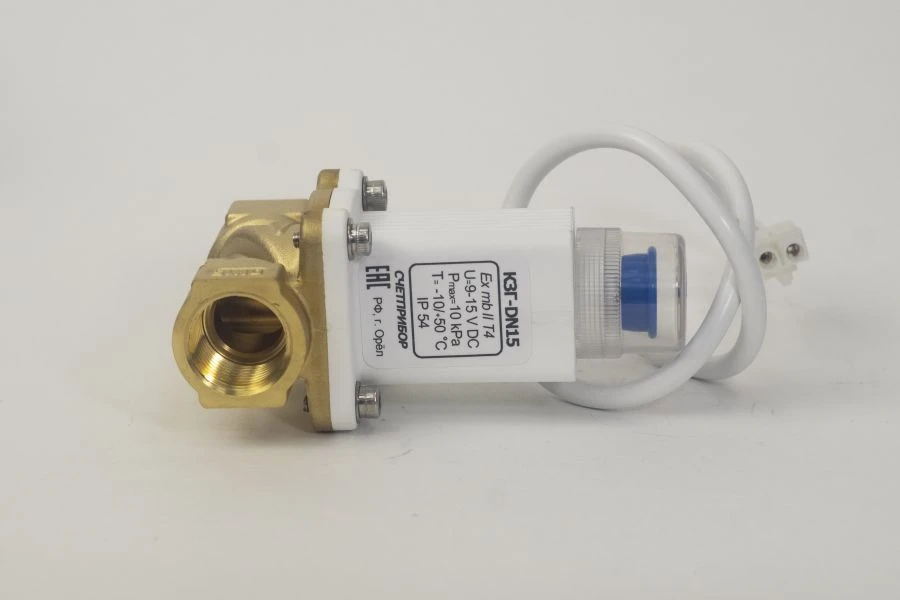 Клапан запорный газовый КЗГ DN 15 (G 1/2- B)/PN - 3 кПа