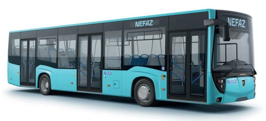 حافلة المدينة منخفضة الأرض NEFAZ 5299 بمحرك ديزل Cummins ISB6.7E5