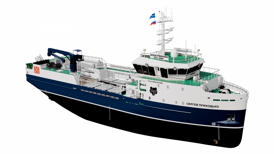سفينة صيد السلطعون "سيرجي بريخودكو" من طراز DAMEN CCa 5712LS، رقم البناء 01201
