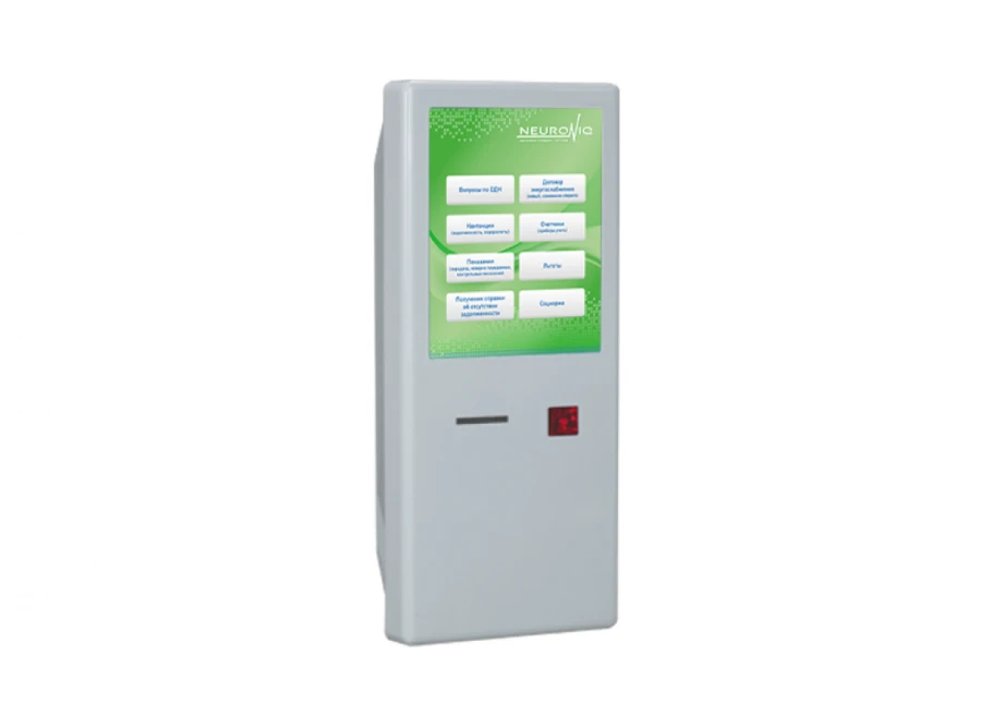 Neuroniq TNR-V/2-19-W Wall-Mounted Touch Terminal with 19" Screen and Thermal Printer