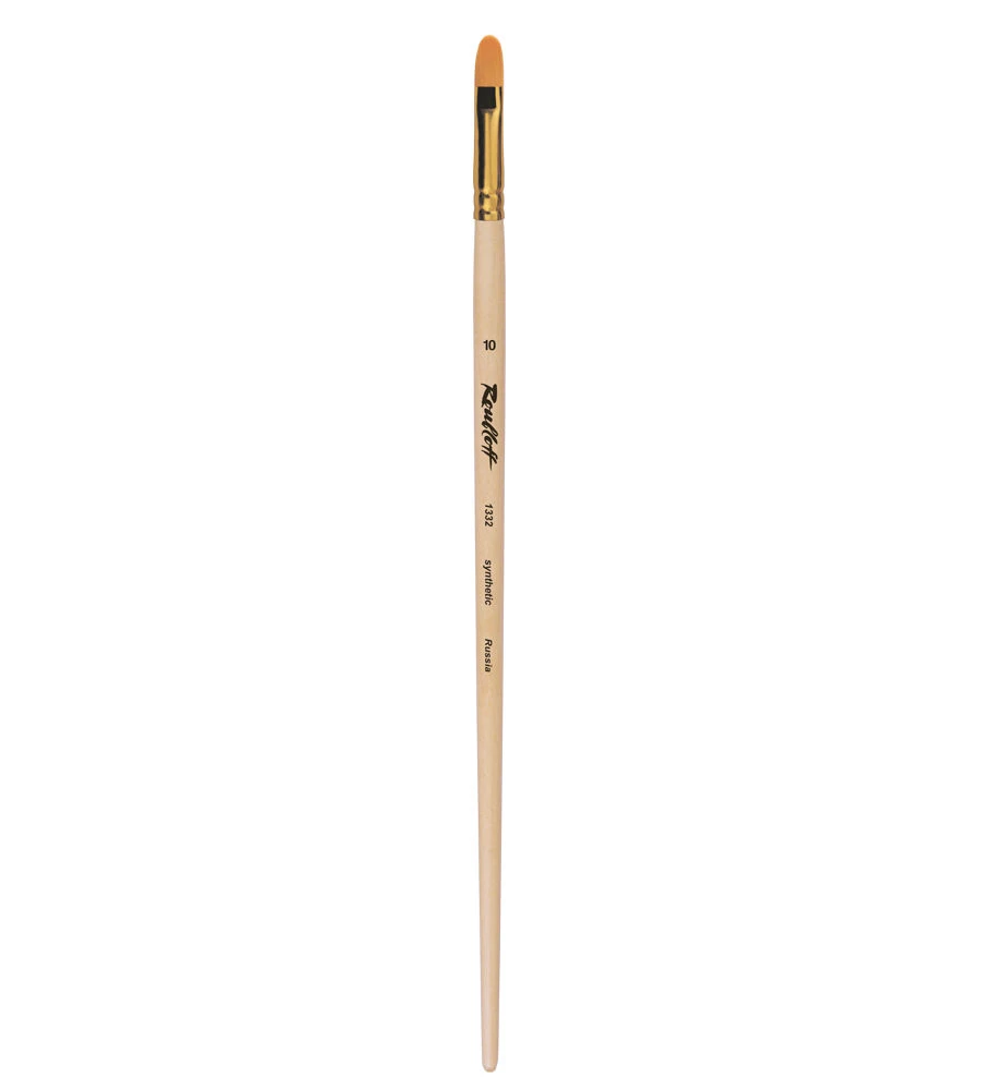 Oval Synthetic Hair Paint Brush for Art Painting