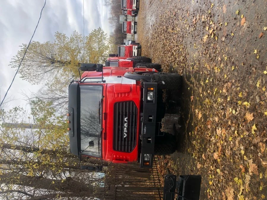 Fire Truck with Ladder ACFL 2.5...6.0-40,-40/4,-50 (17...30) Model 4344 on Ural 4320 Chassis