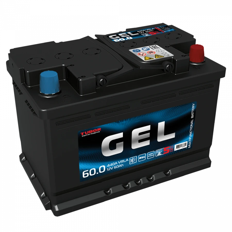 Tubor Gel 6СТ-60.0 VRLA Lead-Acid Starter Battery