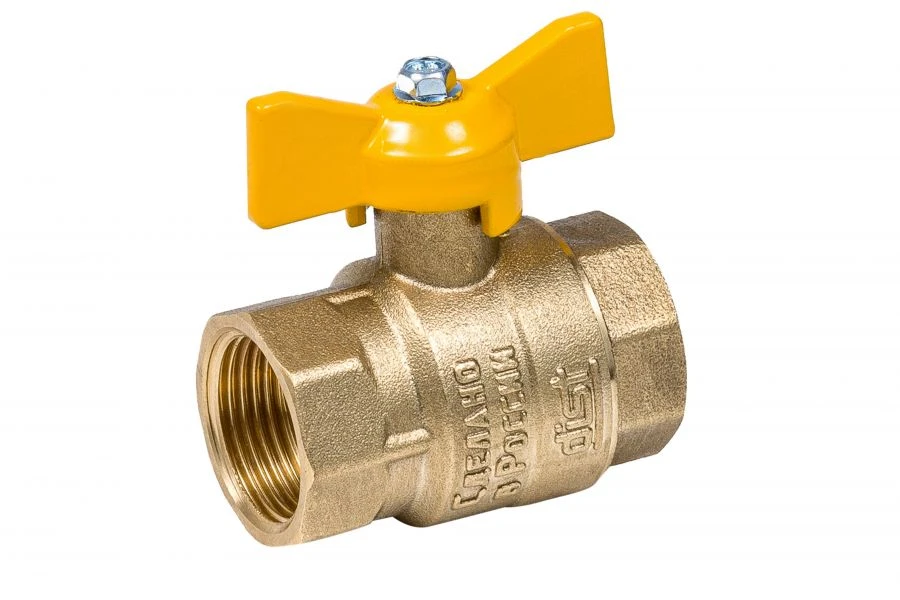 صمام كروي غاز قياسي Dist DN25 1" G1/2 - G1/2، 413B
