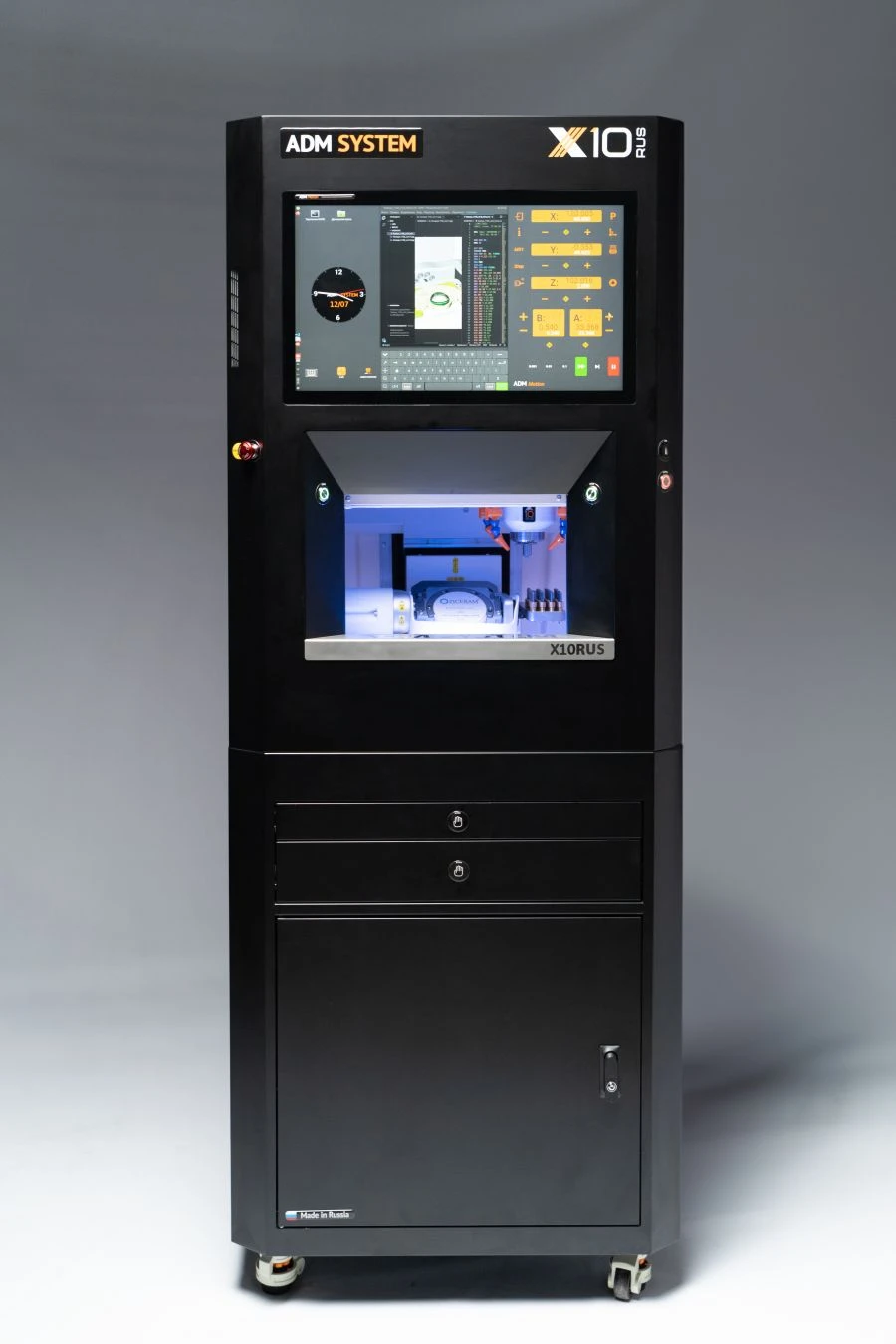 ماكينة الفريز CNC مع البرمجيات ADM SYSTEM X10