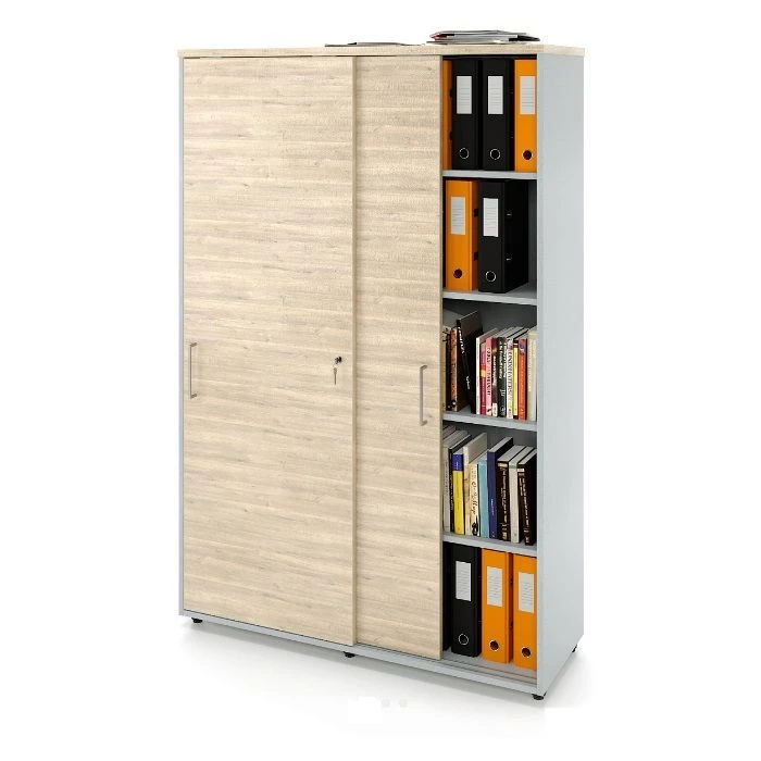 خزانة ملابس منزلقة من MDF Laminated مع رفوف قابلة للتعديل