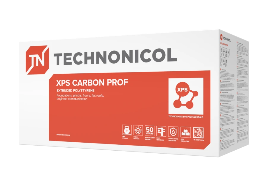 Плиты пенополистирольные экструзионные ТЕХНОНИКОЛЬ CARBON PROF 300