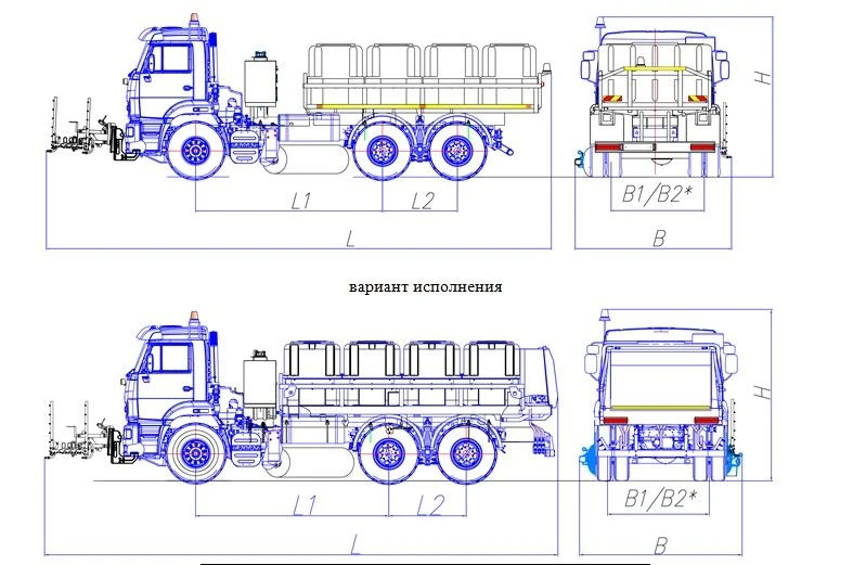 Road Maintenance Machine with Summer Equipment MK-4532