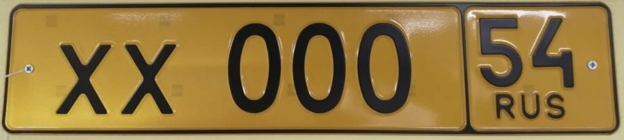 State Vehicle Registration Plate Type 1B