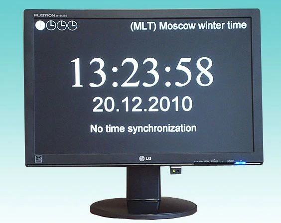 Moscow Time Display Clock TV1