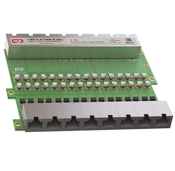 جهاز حماية من زيادة الجهد الترددي GIP 8.4/100M PoE+ RJ/RJ (LT)