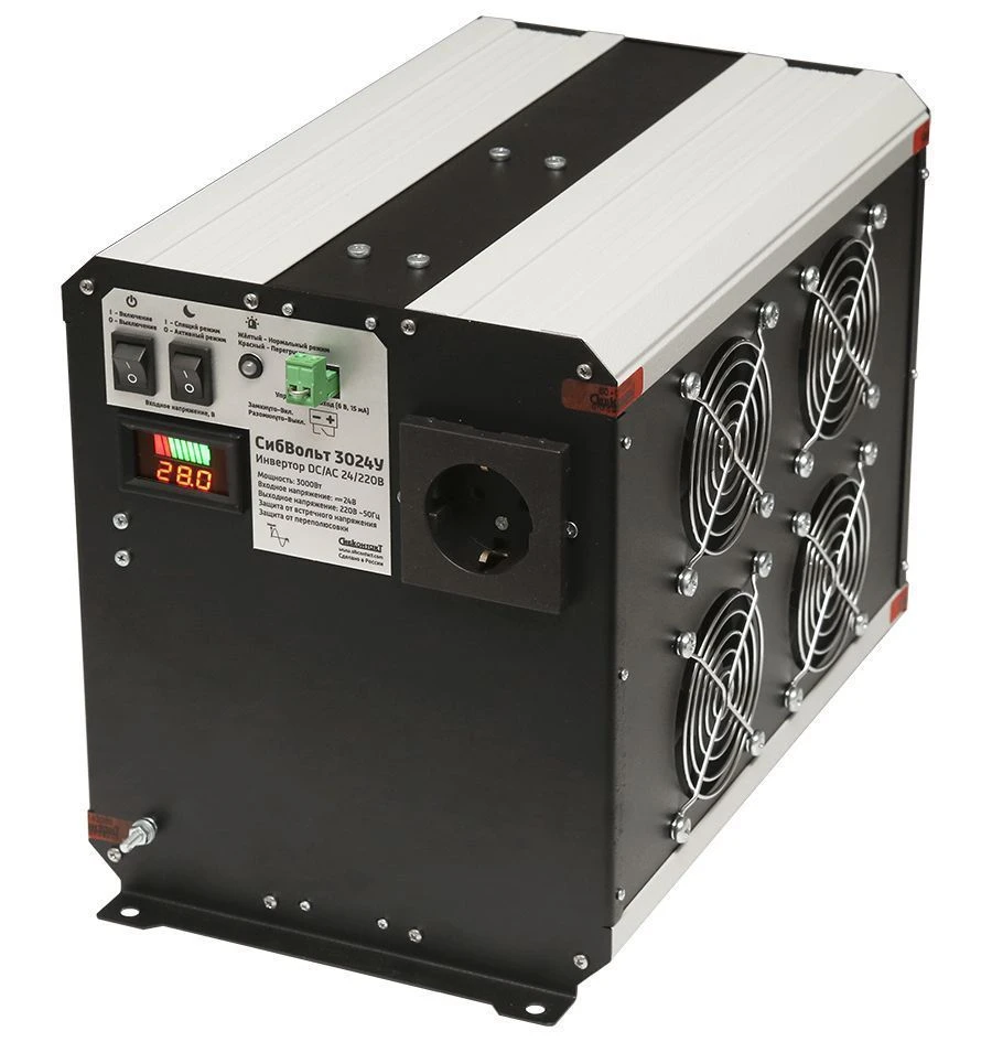 محول سيفولت 3024U DC/AC 24V إلى 220V 3000W