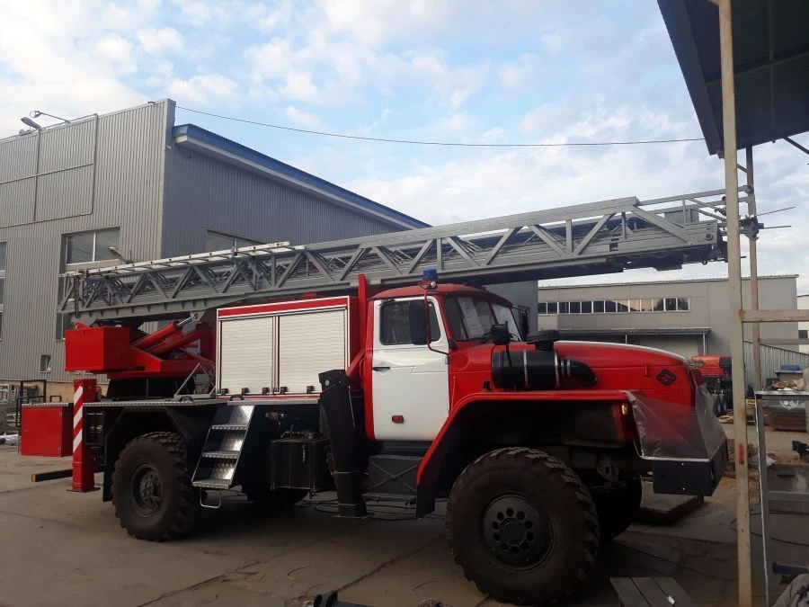 Пожарная автолестница АЛ-24,-30 (43206), тип 4344-09, модификации 4344А0, на шасси Урал 43206-4151-79, 43206-4151-81