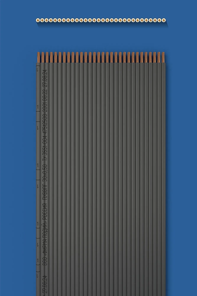 سلك تثبيت مسطح مع عزل مزدوج PUVVP 30x0.50