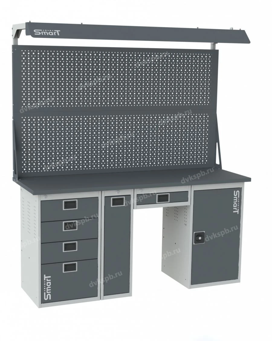 Universal Metal Workbench Smart Series for Workshops and Garages