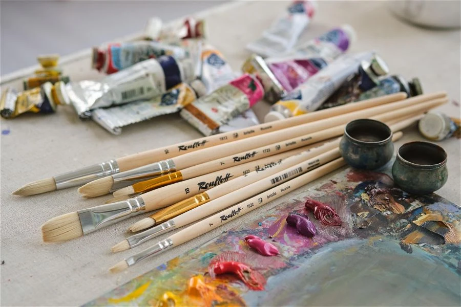 Natural Hair Artistic Brushes - Rublyoff Brand