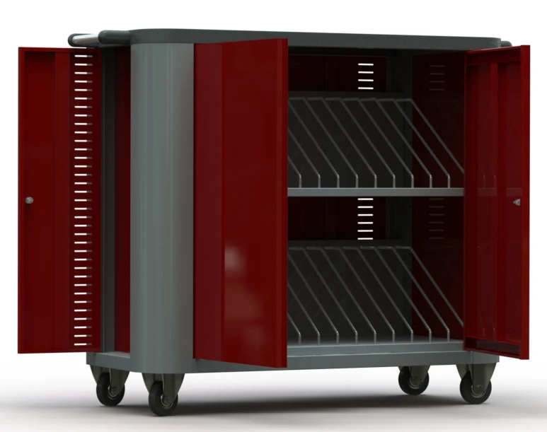 Universal Charging Cart for Storing and Charging Tools, Laptops, Tablets, Phones - TZU Series