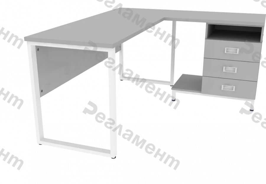 Стол угловой МК В1 900-2500х900-2500х650-950мм(ШхГхВ)